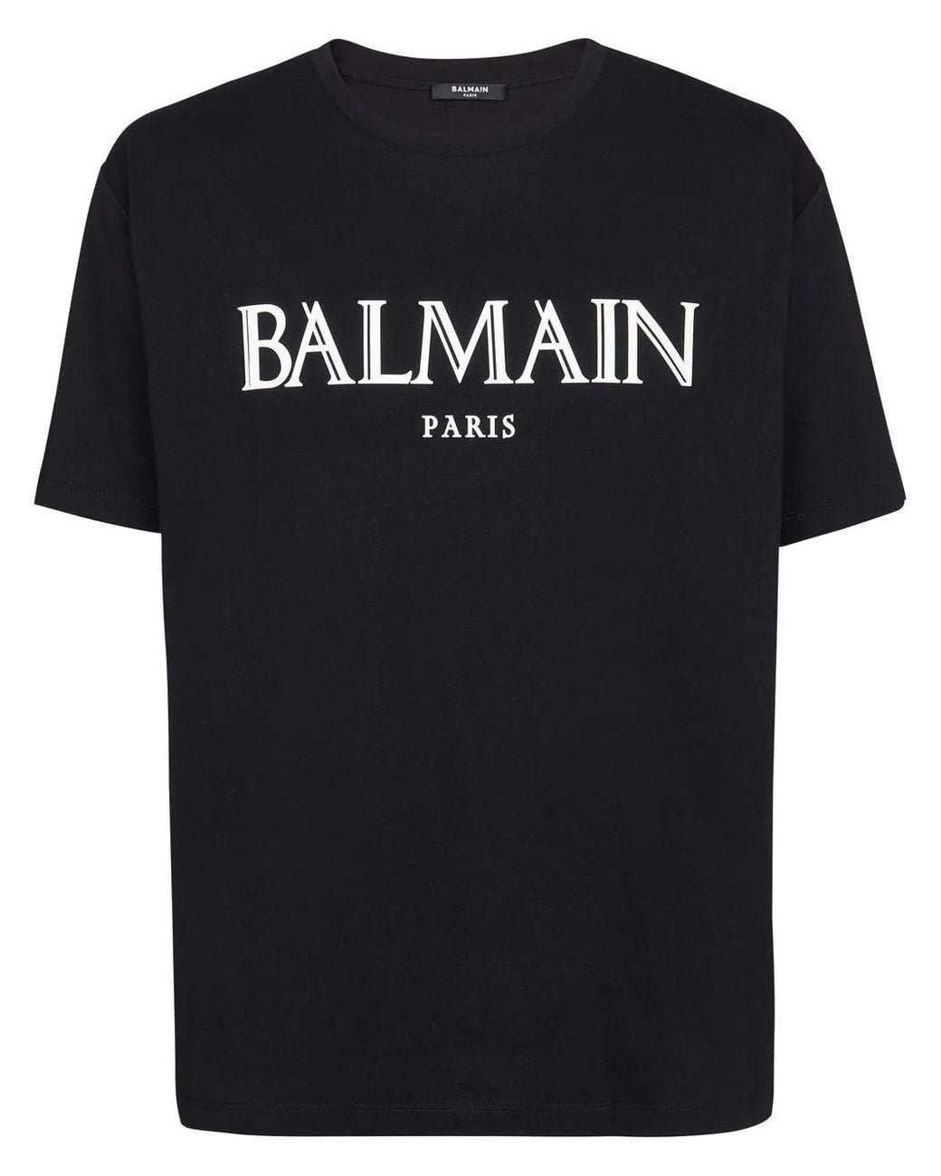 Balmain Black Draped T-Shirt for men