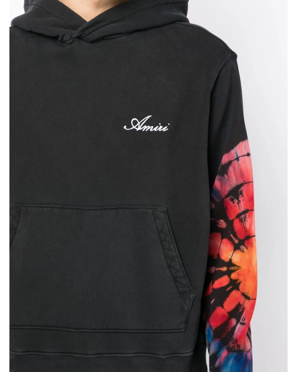Amiri Black Spot Tie Dye Hoodie for men
