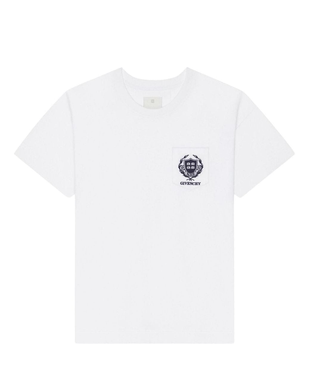 Givenchy White Crest Logo T-Shirt for men