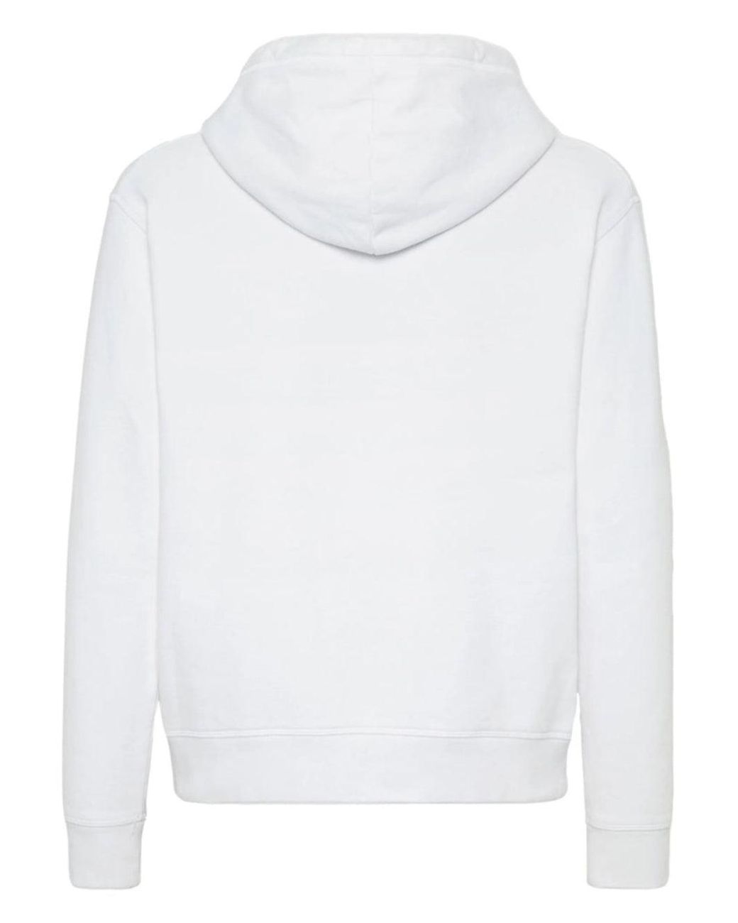 DSquared² White Milano Logo Cool Fit Hoodie for men