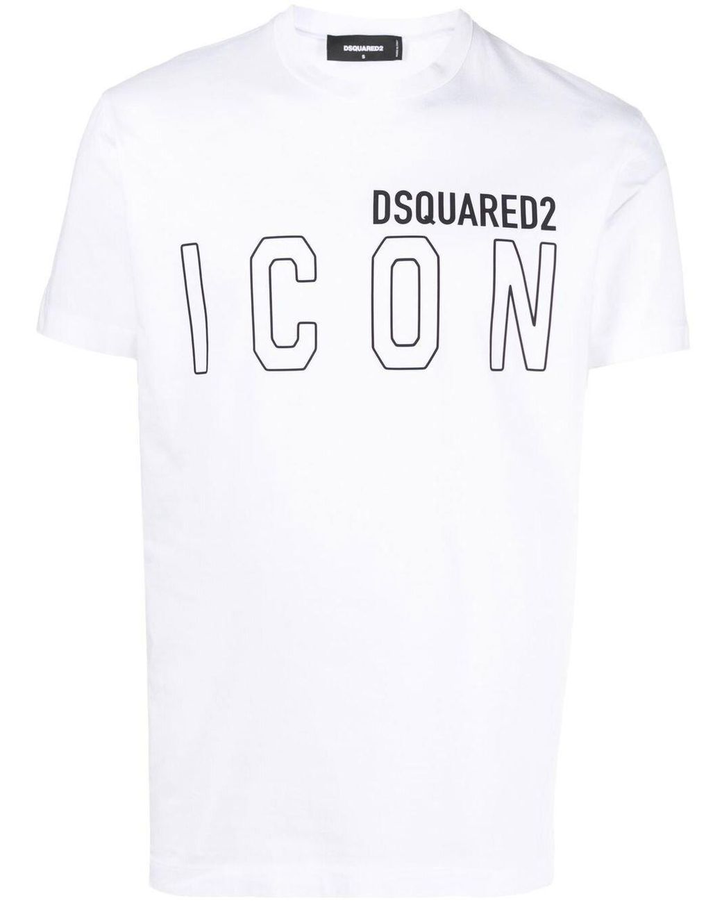 DSquared² White Icon Outline T-Shirt for men