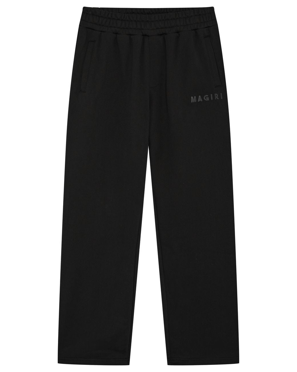 Magrit Black Core Puff Printed Joggers for men