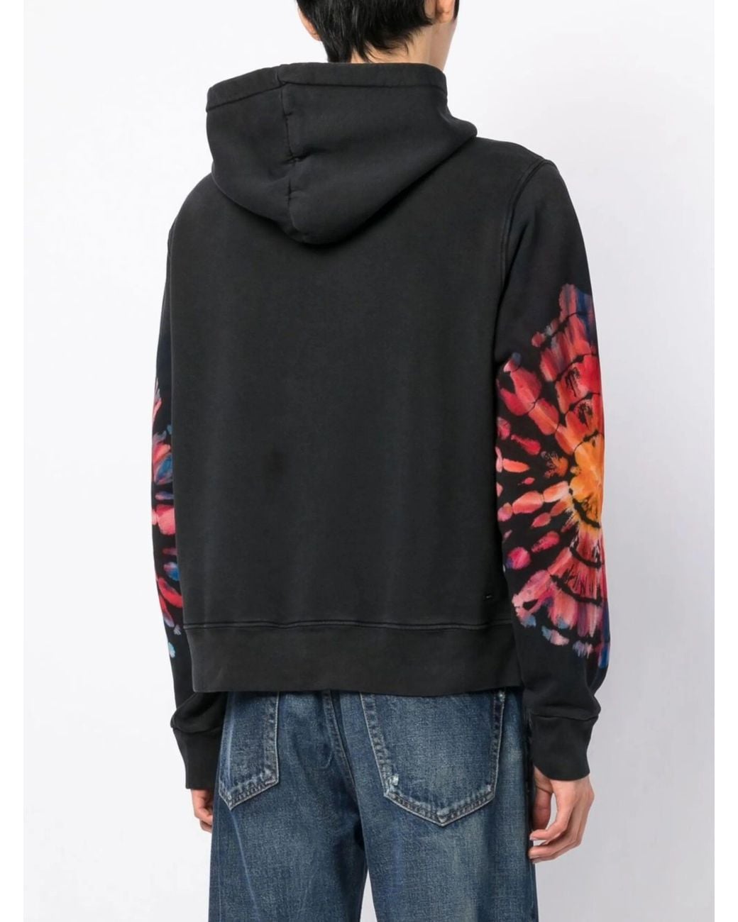 Amiri Black Spot Tie Dye Hoodie for men