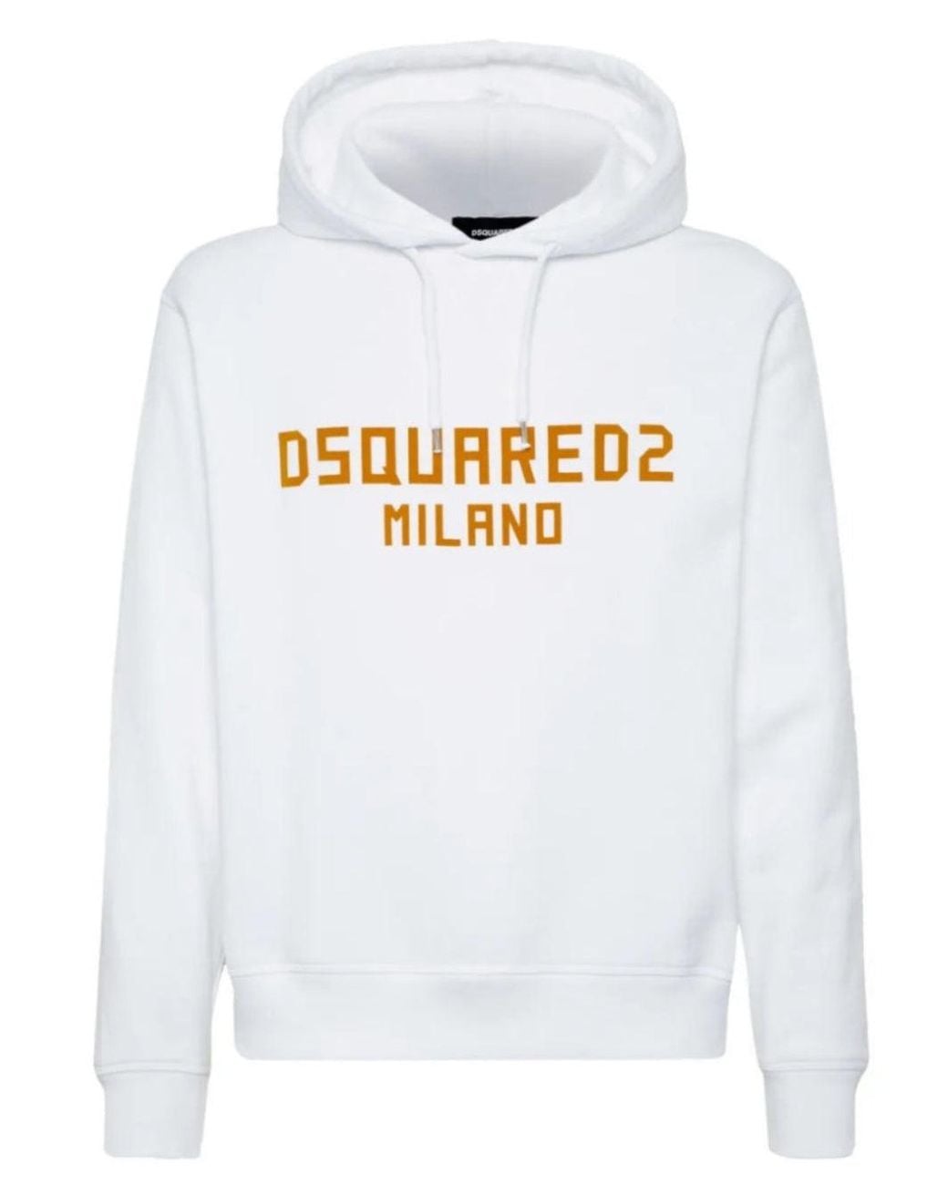 DSquared² White Milano Logo Cool Fit Hoodie for men