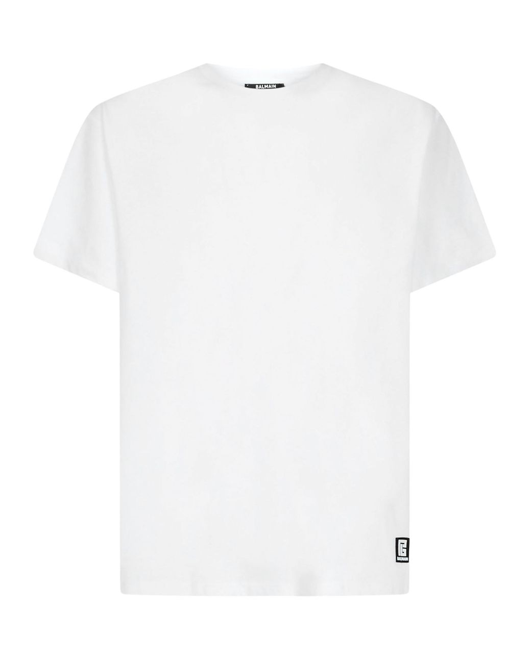 Balmain White Back Logo Printed T-Shirt for men