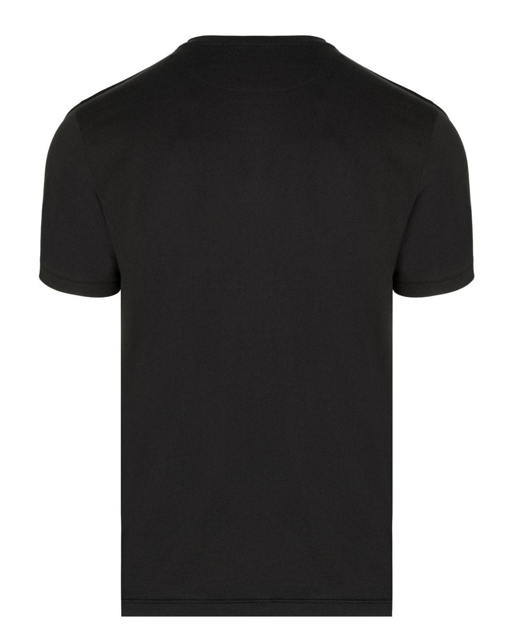 Fendi Black Ff Chest Panel Logo T-Shirt for men