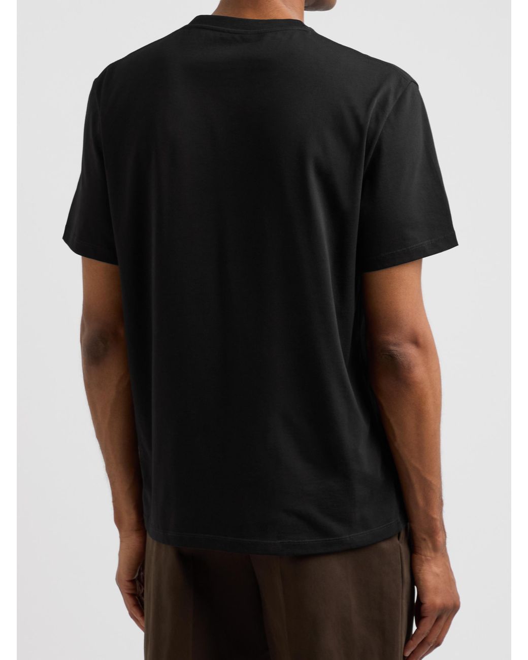 Loewe Black Embroidered Pocket T-Shirt for men