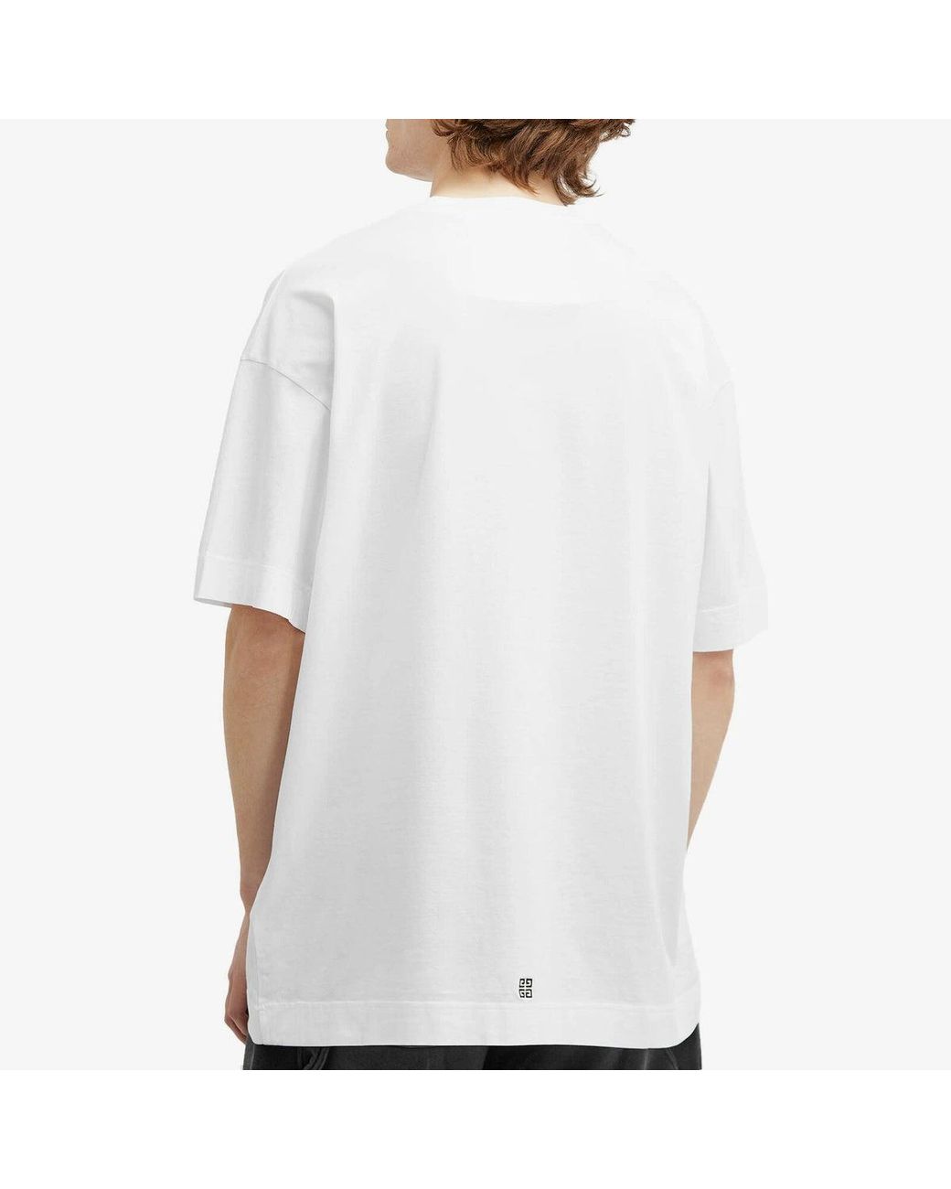 Givenchy White Crest Logo T-Shirt for men