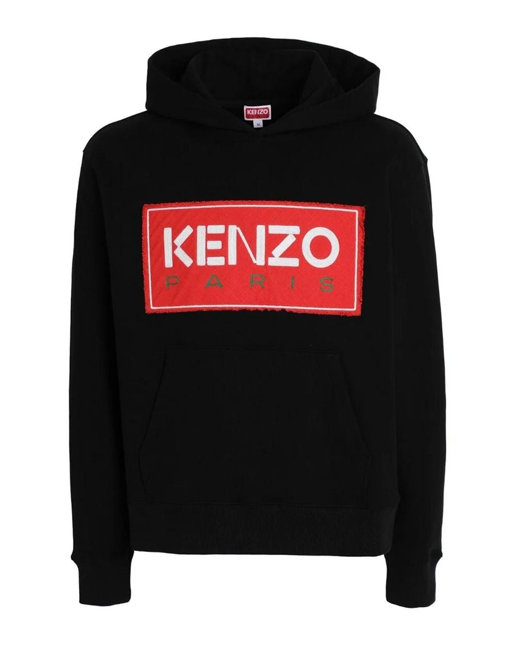 KENZO Black Box Logo Hoodie for men