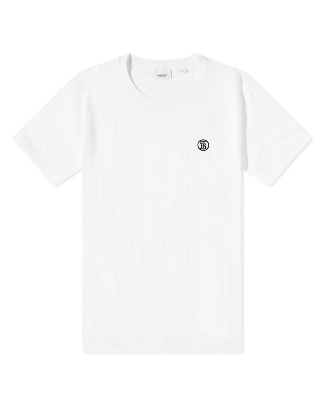Burberry White Parker Tb Circle Logo T-Shirt for men