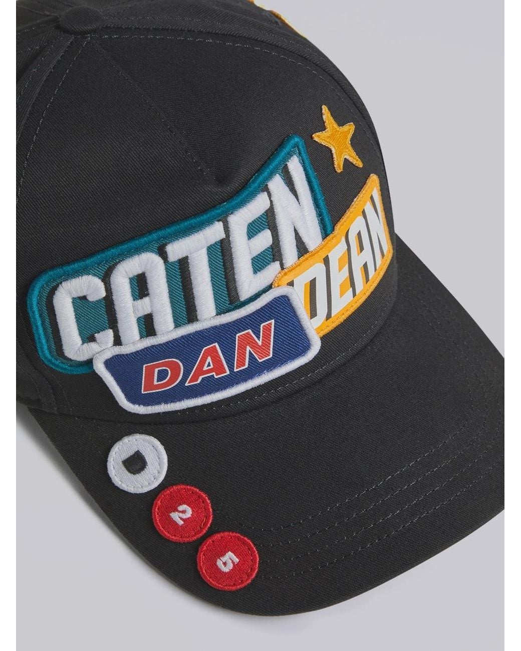 DSquared² Multicolor Traveller Patchwork Baseball Cap for men