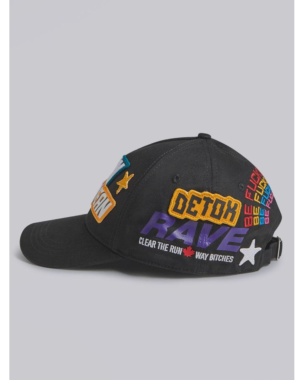 DSquared² Multicolor Traveller Patchwork Baseball Cap for men