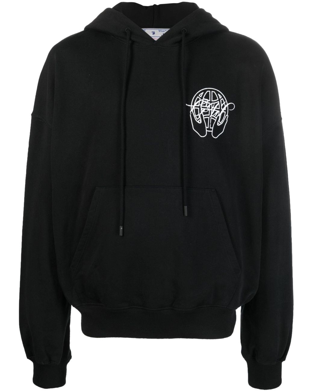 Off-White c/o Virgil Abloh Off- Hand Arrow Logo Hoodie in Black 