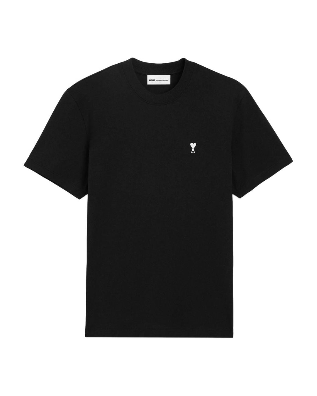 AMI Black Ami De Coeur Cotton T-Shirt for men