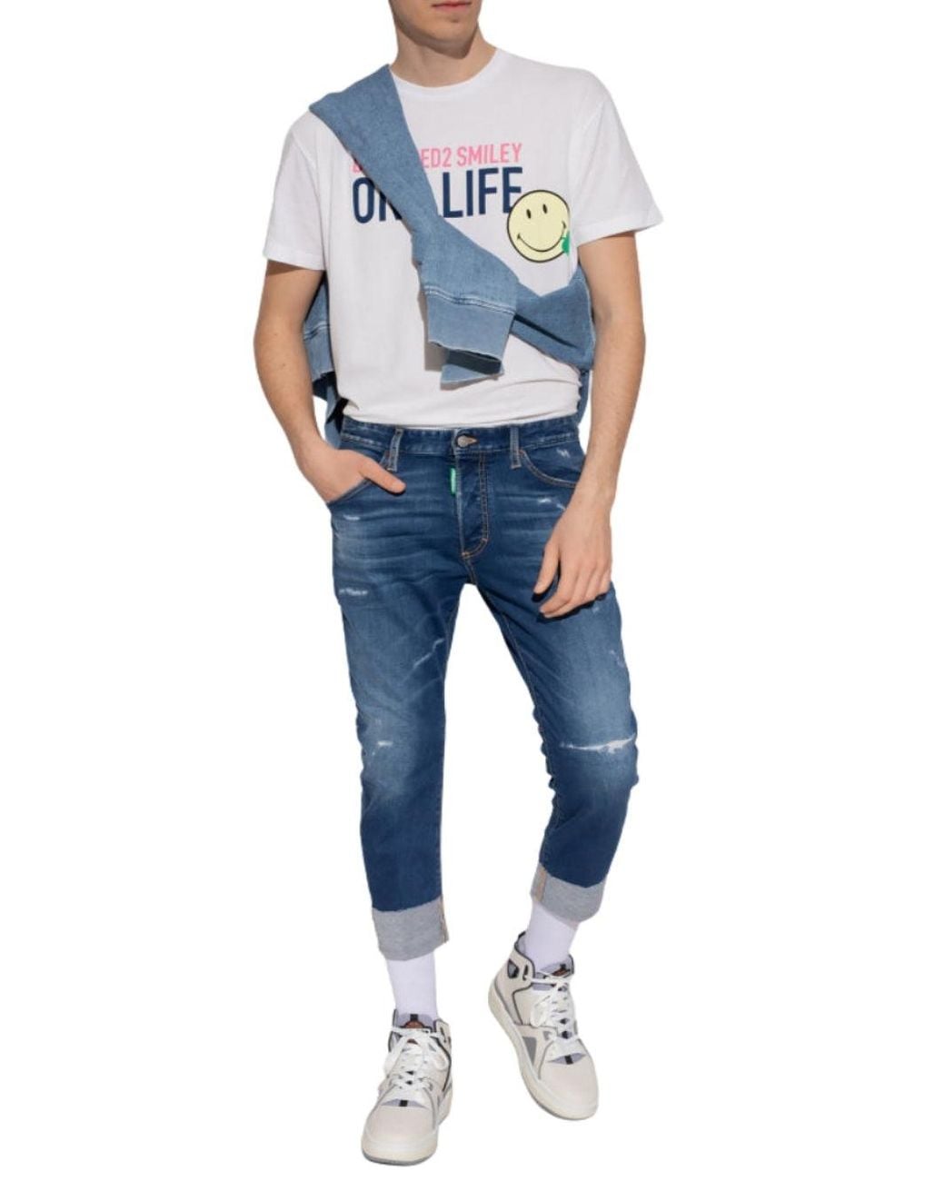DSquared² Blue Sailor Style Jeans for men