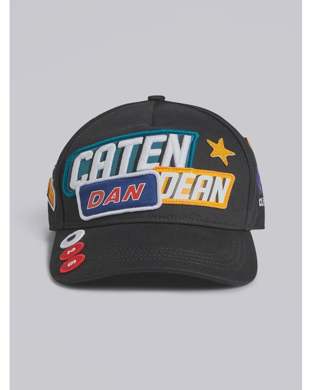 DSquared² Multicolor Traveller Patchwork Baseball Cap for men