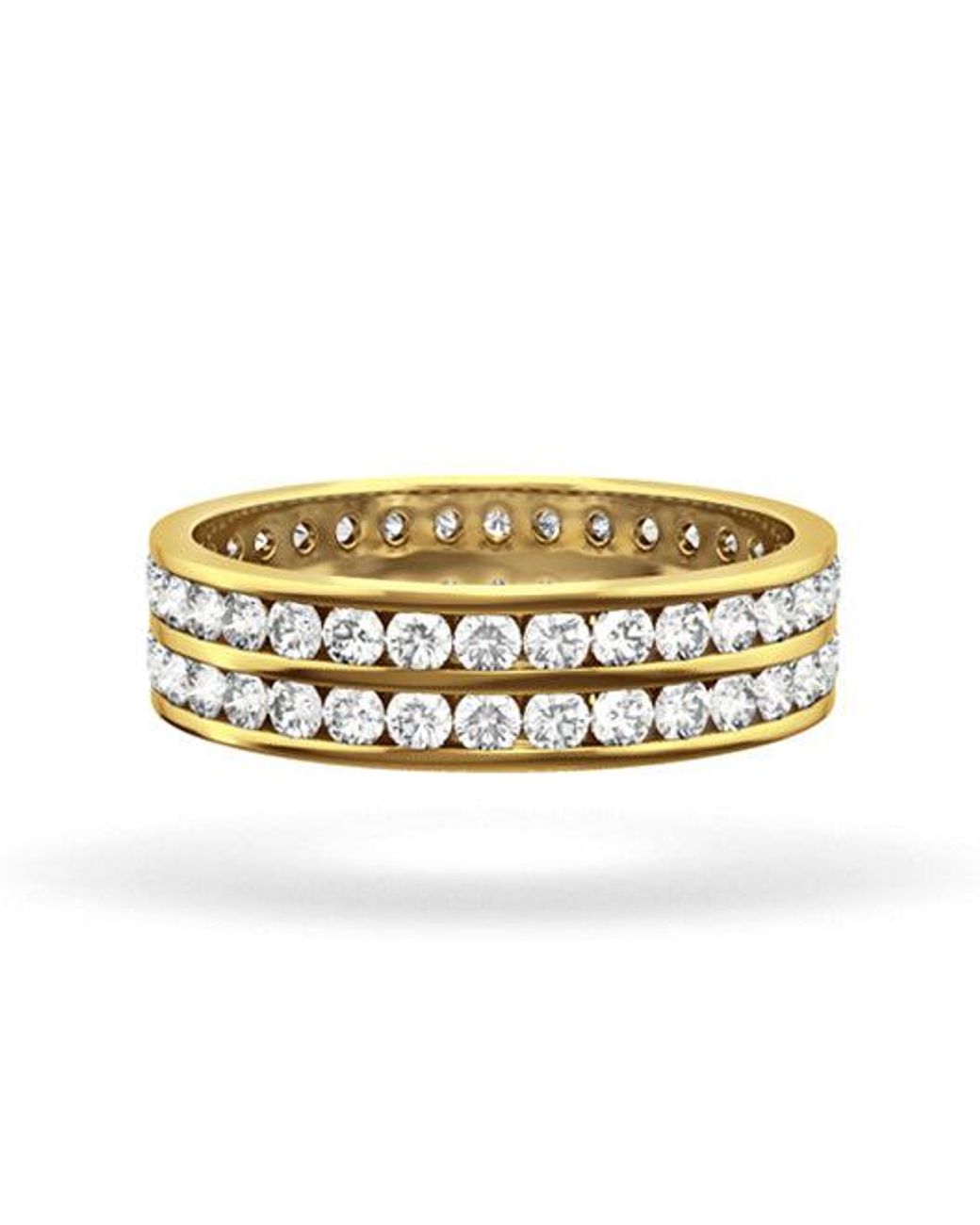 The Diamond Store Metallic Eternity Ring Lucy 18K Diamond 1.00Ct H/Si