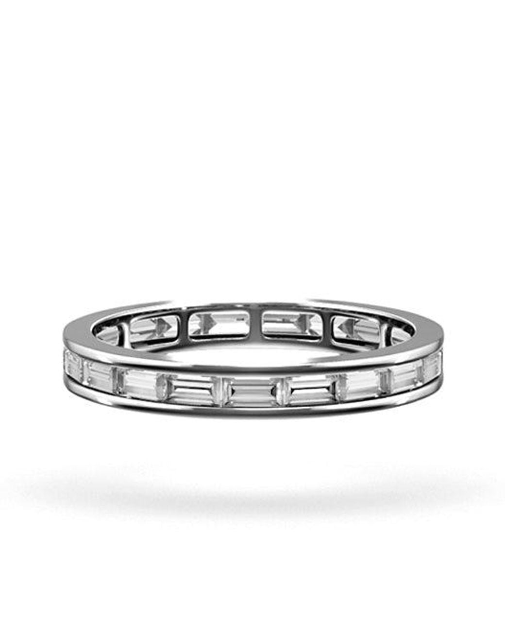 The Diamond Store Metallic Eternity Ring Lily 18K Diamond 1.00Ct H/Si