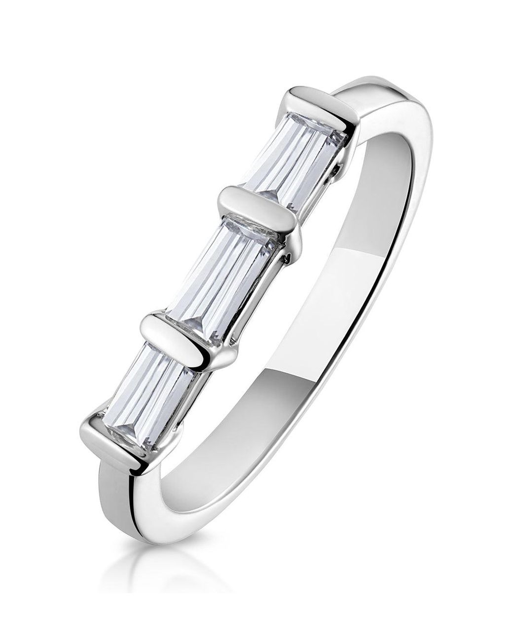 The Diamond Store Metallic Galina Matching Wedding Band 0..40Ct H/Si Diamond