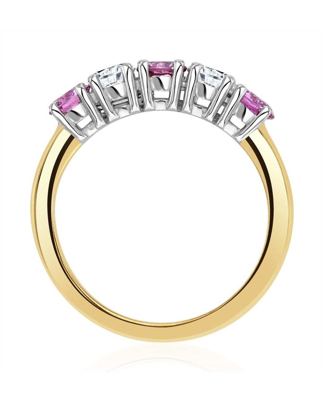 The Diamond Store Metallic Sapphire 0.90Ct And Diamond Ring 0.40Ct 18K Ft26