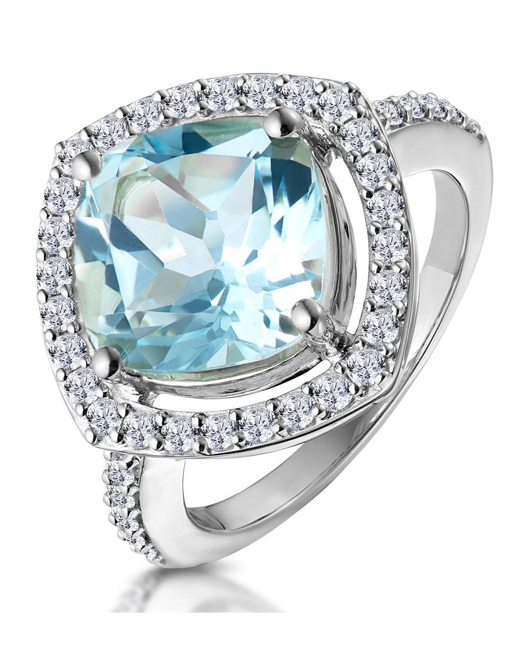 The Diamond Store Metallic 5.40Ct Topaz And Diamond Asteria Statement Ring