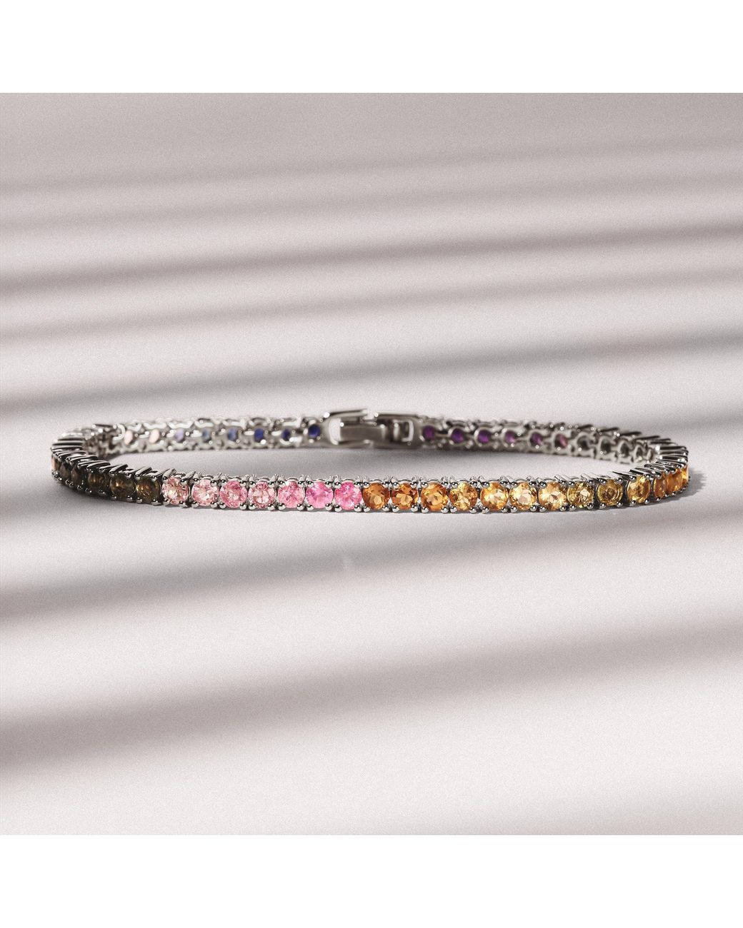 The Diamond Store Metallic 7.50Ct Tennis Bracelet