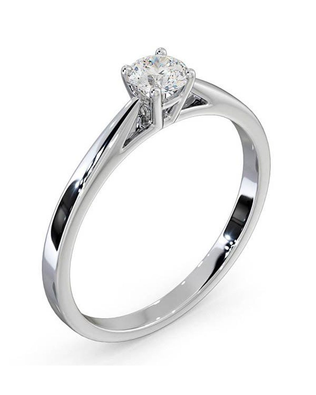 The Diamond Store Metallic Engagement Ring Elysia 0.33Ct Lab Diamond H/Si