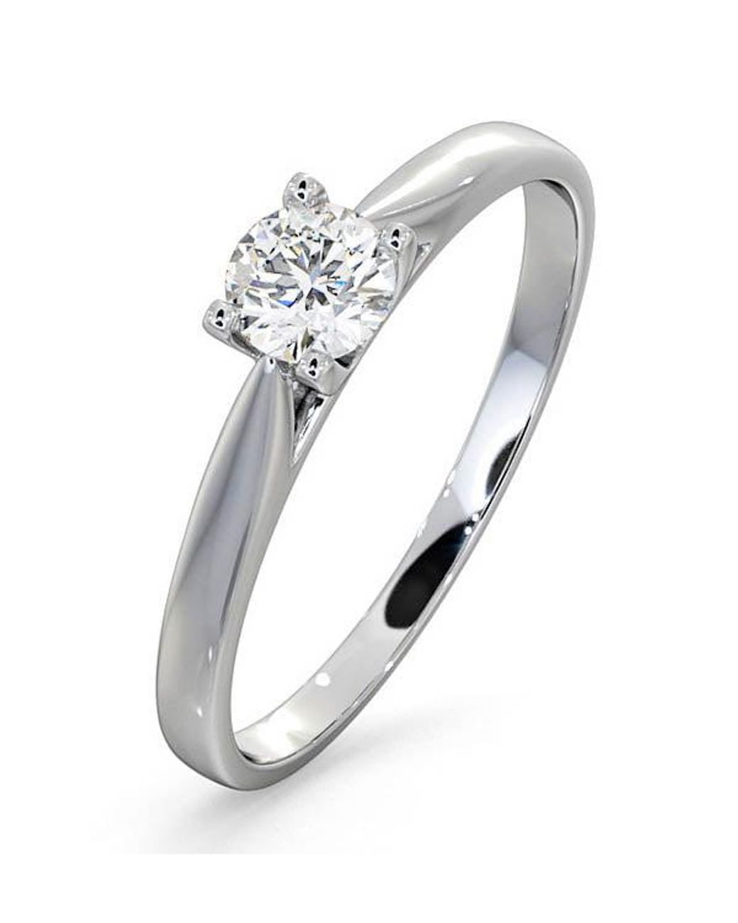 The Diamond Store Metallic Engagement Ring Grace 0.33Ct Lab Diamond H/Si