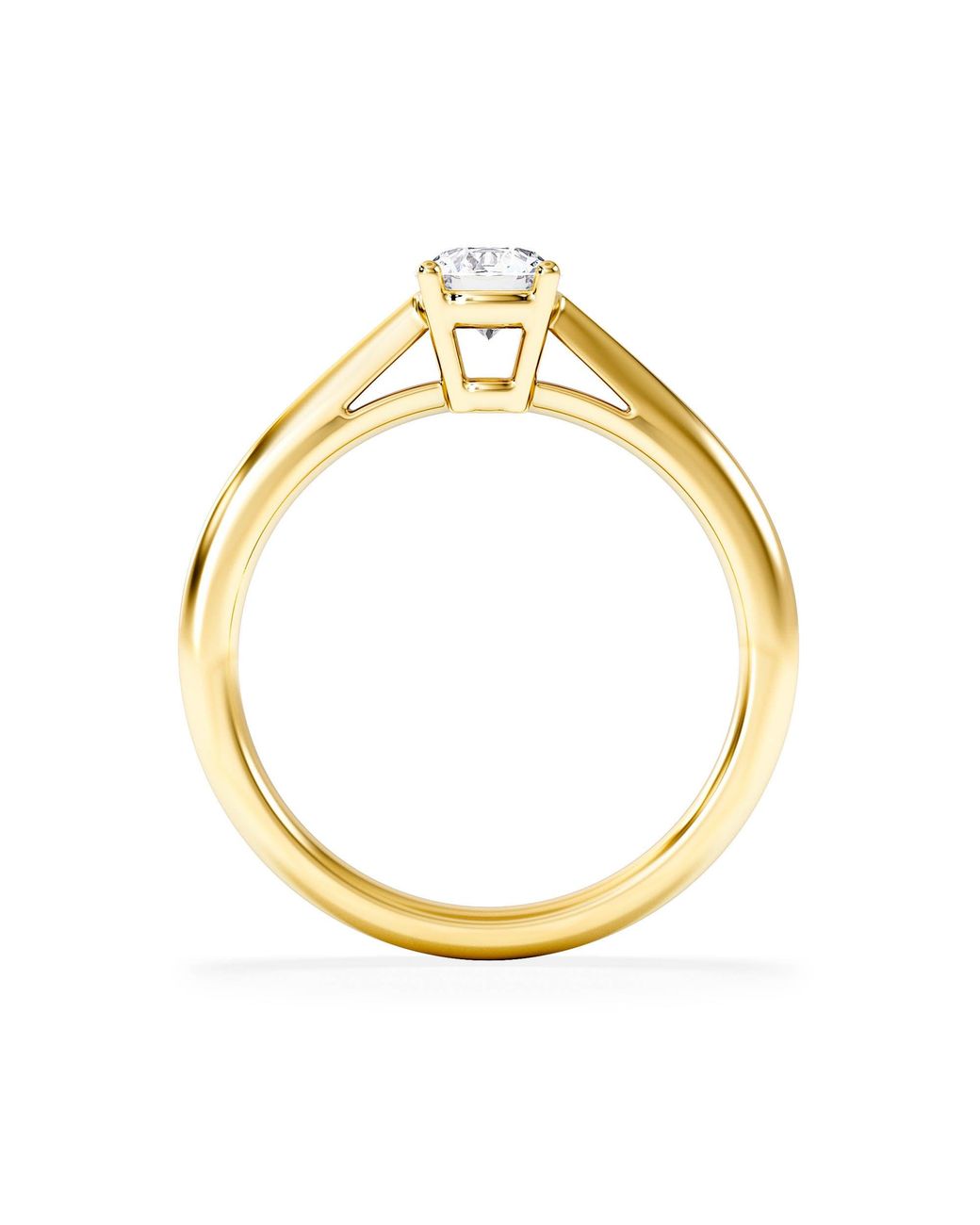 The Diamond Store Metallic Engagement Ring Certified Elysia 18K Diamond 0.50Ct
