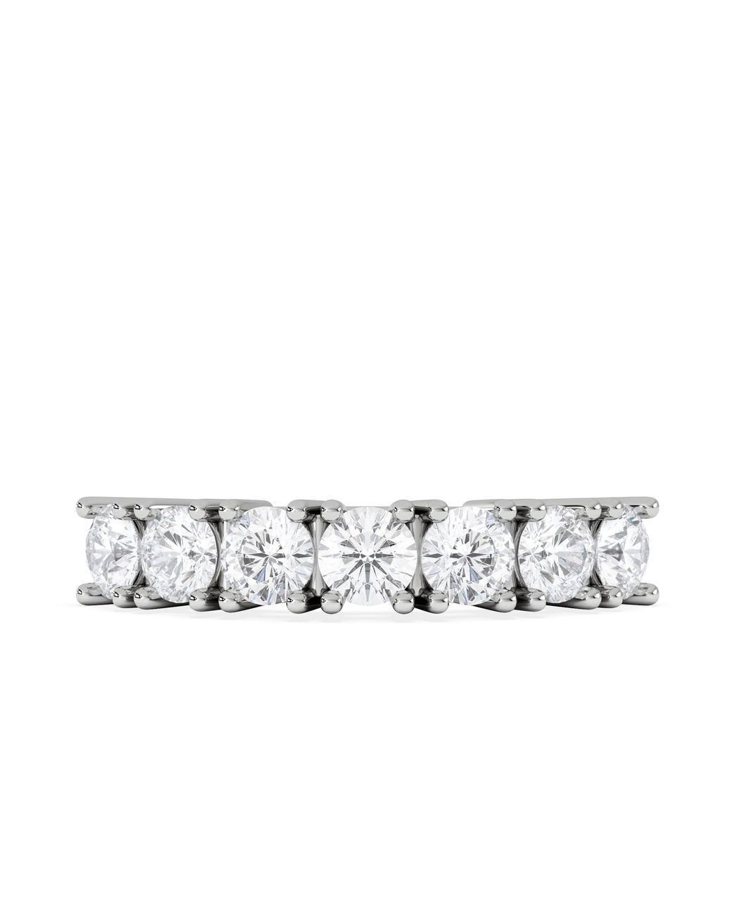 The Diamond Store White Chloe 7 Stone Diamond Eternity Ring 1.00Ct G/Vs