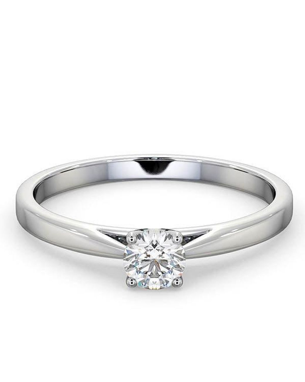 The Diamond Store Metallic Engagement Ring Elysia 0.33Ct Lab Diamond H/Si