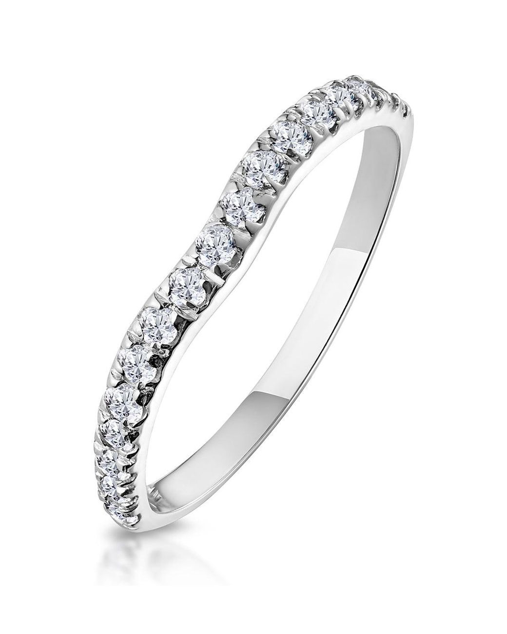 The Diamond Store Metallic Matching Wedding Band 0.27Ct H/Si Diamond