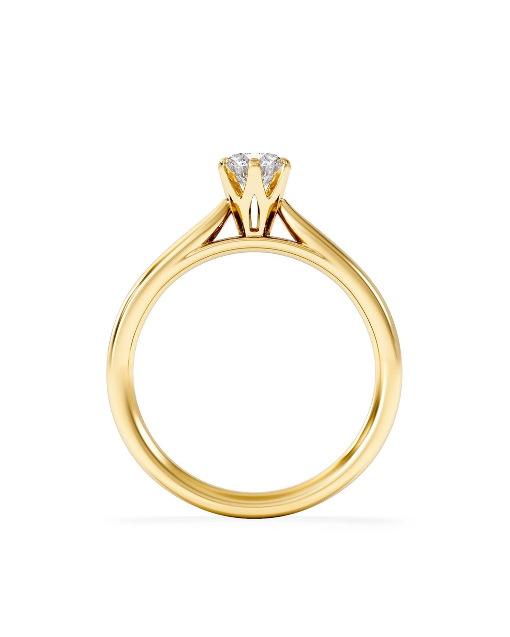 The Diamond Store Metallic Half Carat Diamond Engagement Ring High Set Chloe Lab F/Vs1 18K
