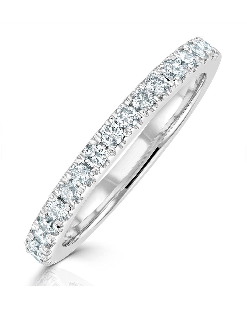 The Diamond Store Metallic Elizabeth Matching Wedding Band 0.45Ct G/Si Diamond
