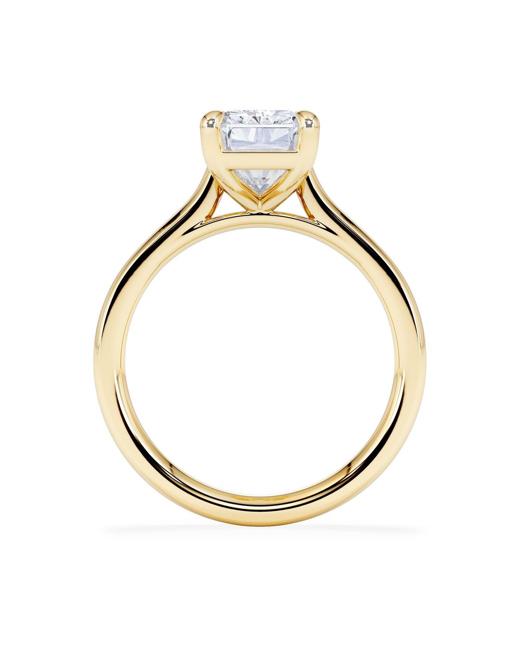 The Diamond Store Blue Amora Radiant 3.00Ct Lab Diamond Engagement Ring G/Vs1 Set
