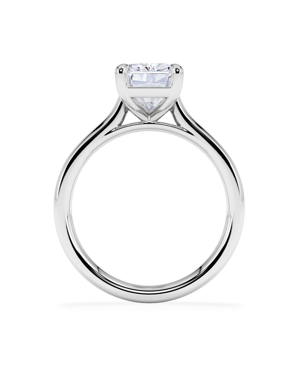 The Diamond Store White Amora Radiant 3.00Ct Lab Diamond Engagement Ring G/Vs1 Set
