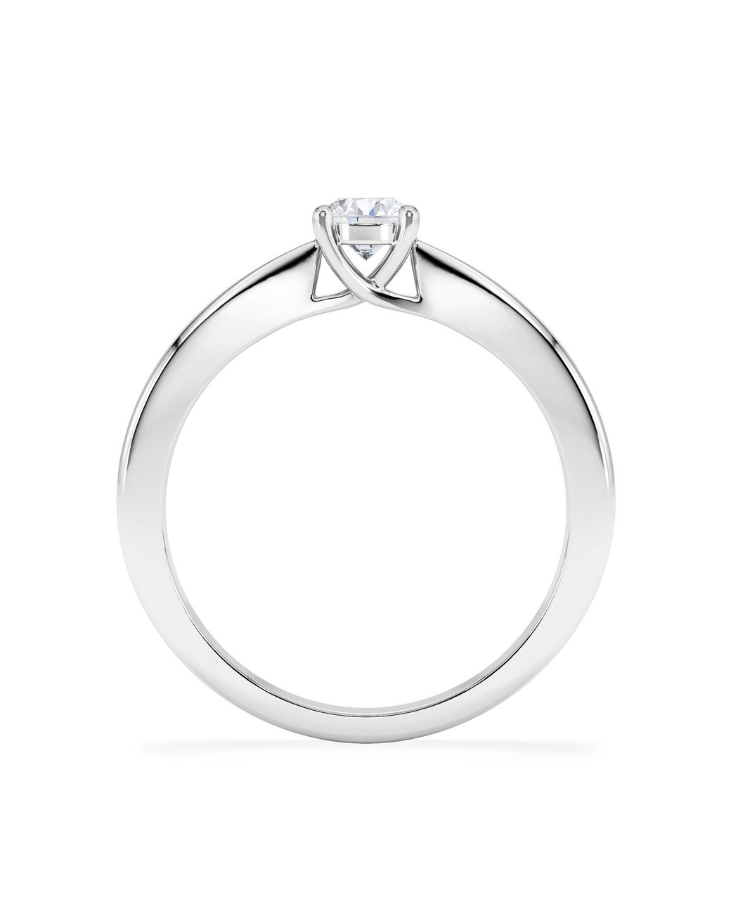 The Diamond Store White Naomi Lab Diamond Engagement Ring 0.33Ct H/Si 9K