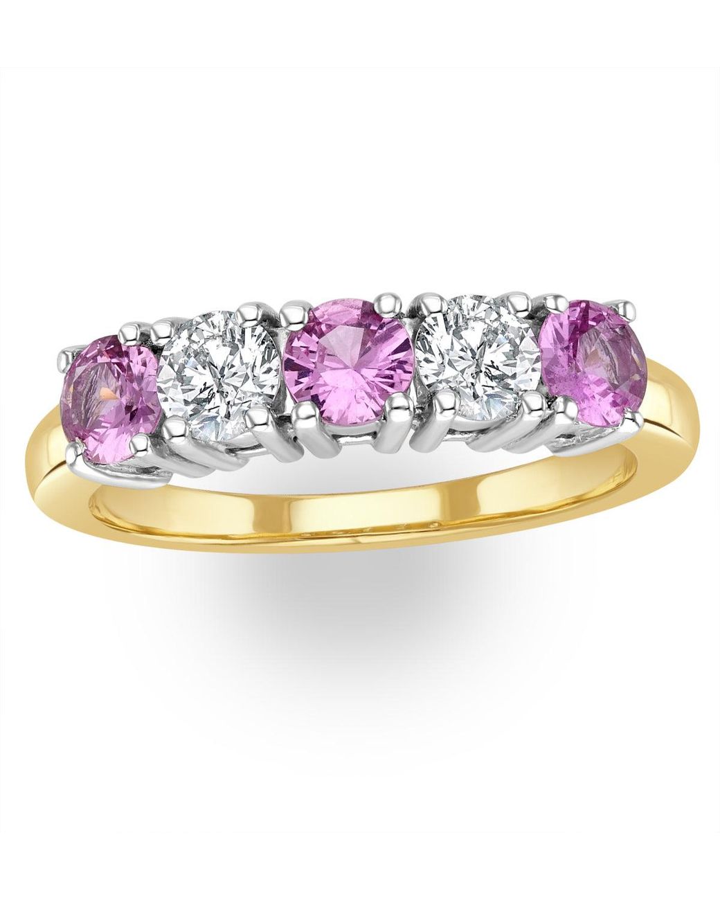 The Diamond Store Metallic Sapphire 0.90Ct And Diamond Ring 0.40Ct 18K Ft26