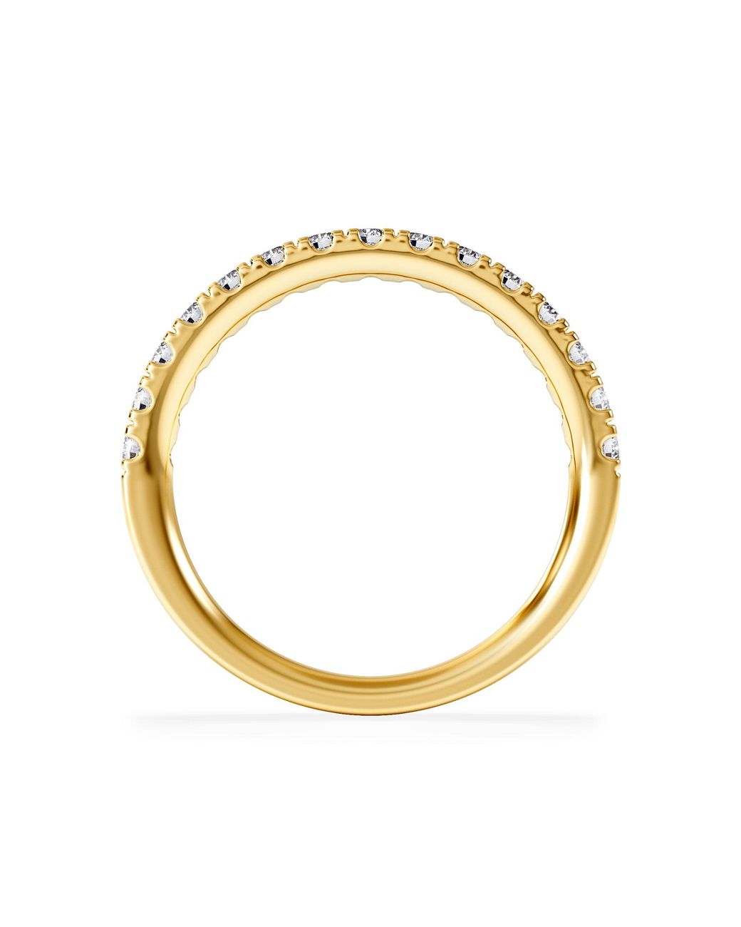 The Diamond Store Metallic 15 Stone Chloe 18K Diamond Eternity Ring 0.50Ct G/Vs