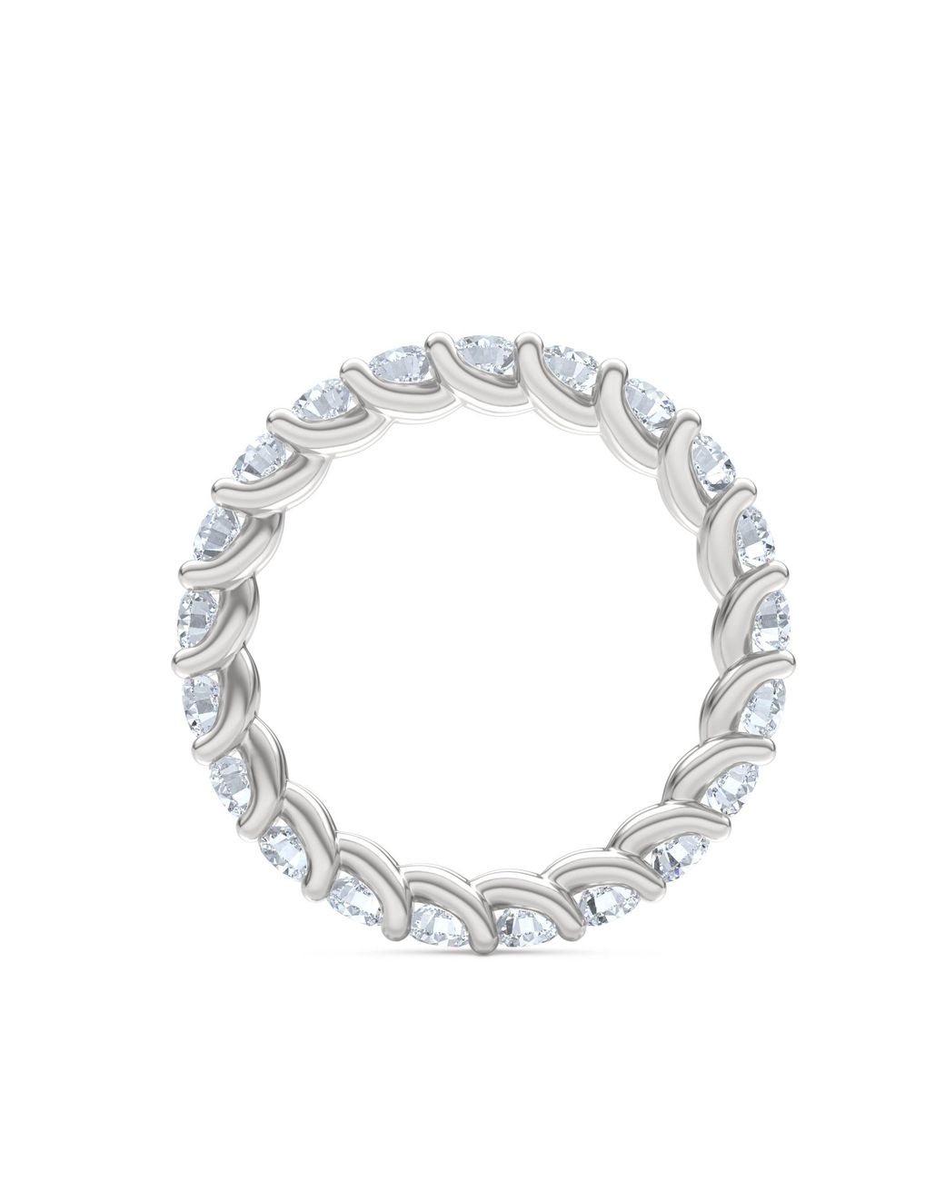 The Diamond Store White Legacy 2.00Ct Round Cut Lab Diamond Eternity Ring