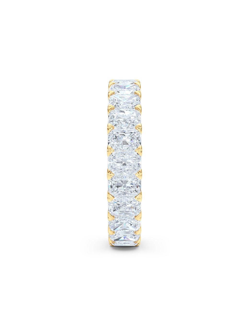 The Diamond Store Blue Sempre Radiant Cut 3.00Ct Lab Diamond Eternity Ring