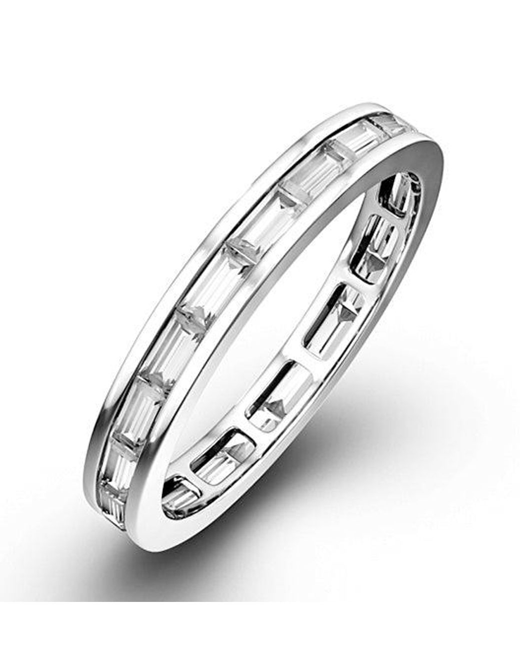 The Diamond Store Metallic Eternity Ring Lily 18K Diamond 1.00Ct H/Si