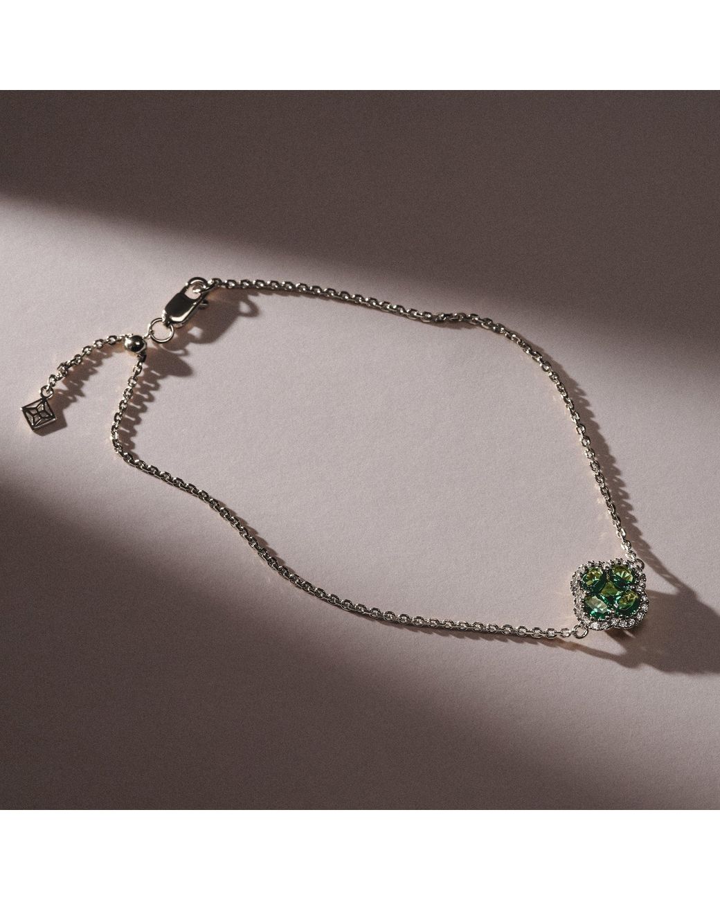 The Diamond Store Metallic Alegria 0.75Ct Lab Emerald Halo Bracelet