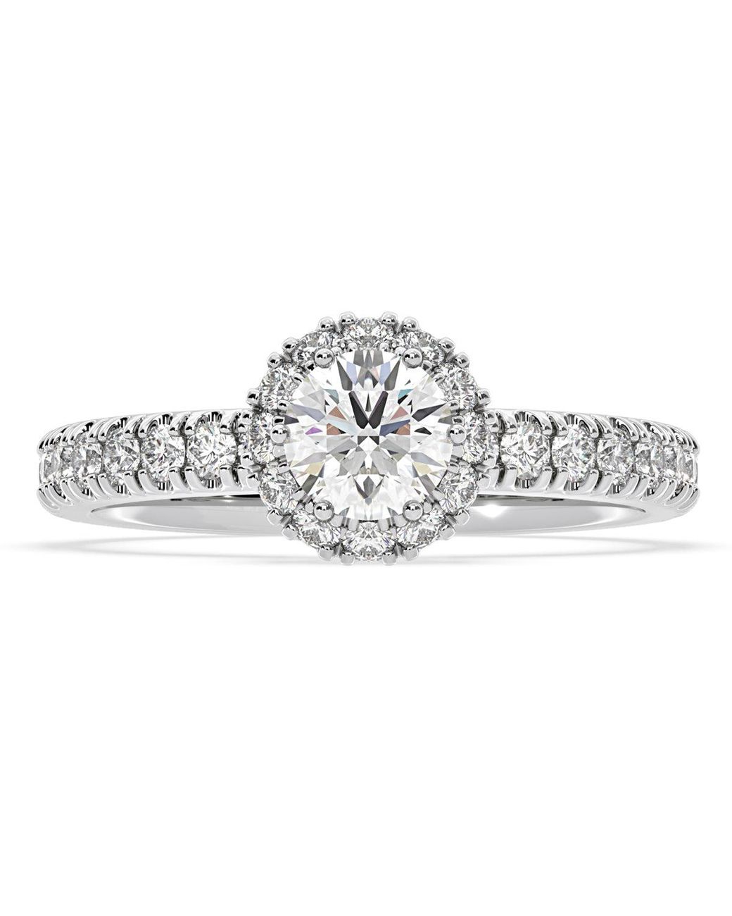 The Diamond Store Metallic Alessandra Lab Diamond Engagement Ring 1.10Ct F/Vs1