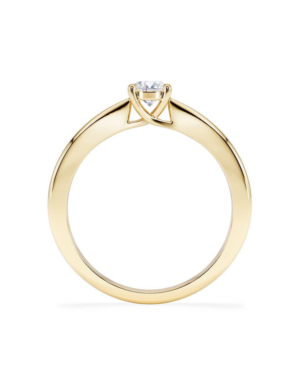 The Diamond Store Metallic Naomi Lab Diamond Engagement Ring 0.33Ct H/Si