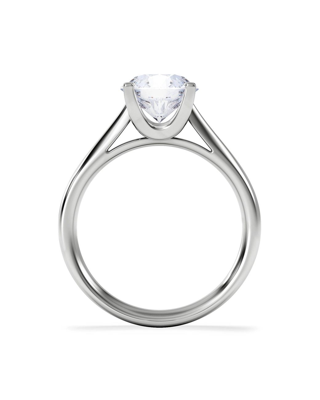 The Diamond Store White 2 Carat Diamond Engagement Ring Grace Lab F/Vs1 18K