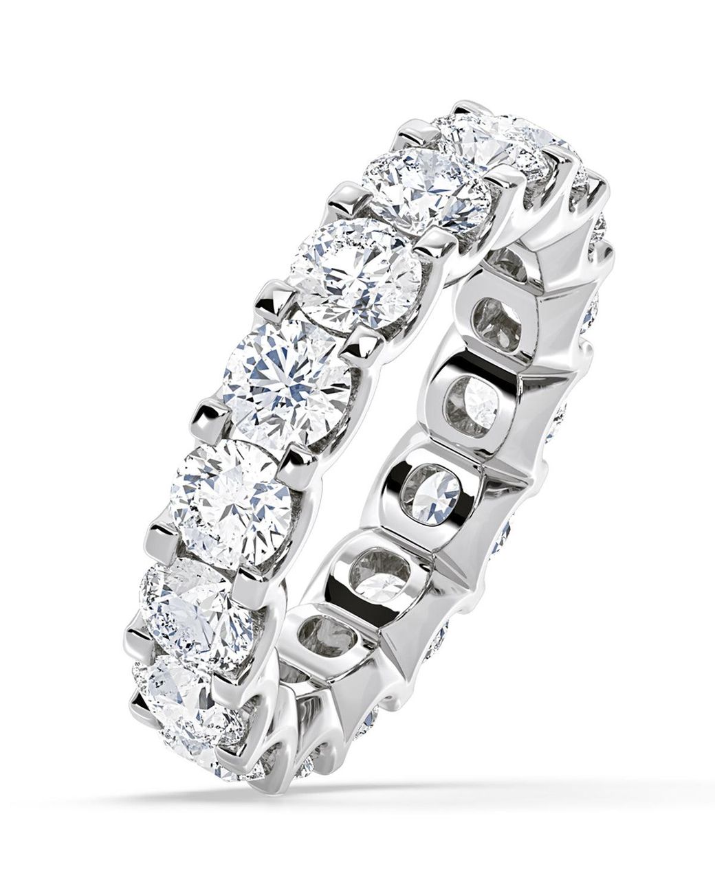 The Diamond Store White Eternity Ring Chloe Diamond 5.00Ct H/Si