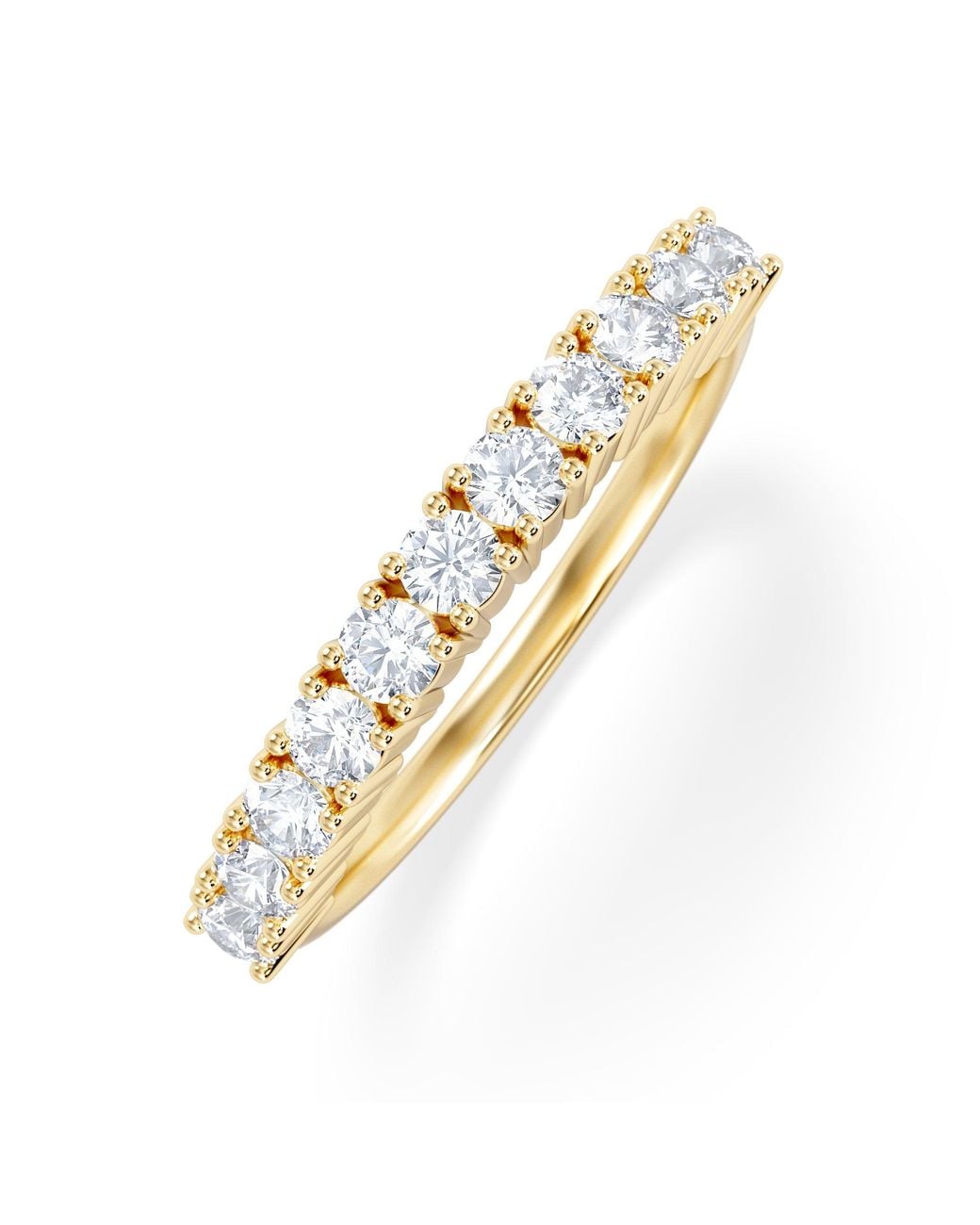 The Diamond Store Metallic Twilight Lab Diamond Half Eternity Ring 0.50Ct