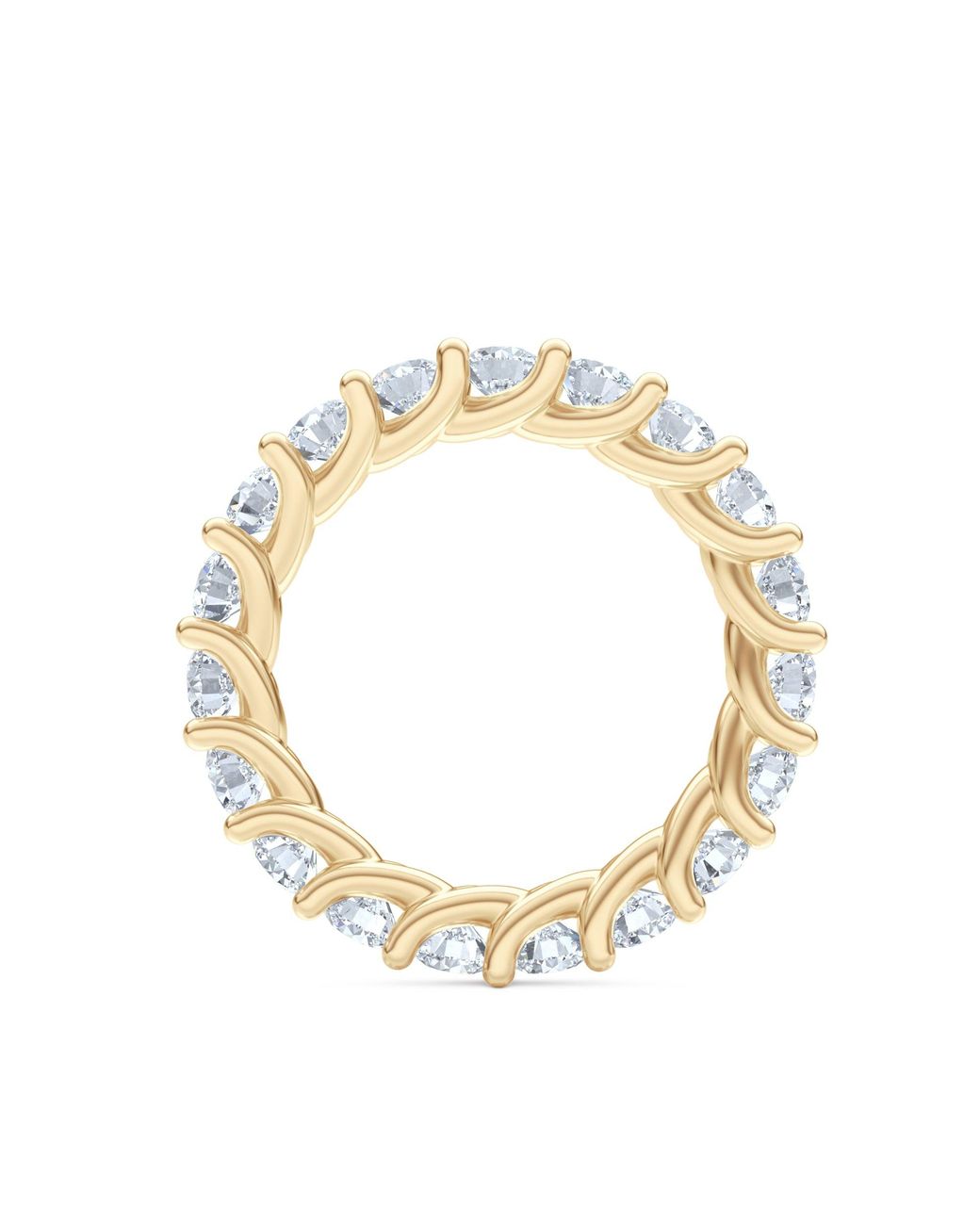 The Diamond Store Metallic Legacy 3.00Ct Round Cut Lab Diamond Eternity Ring