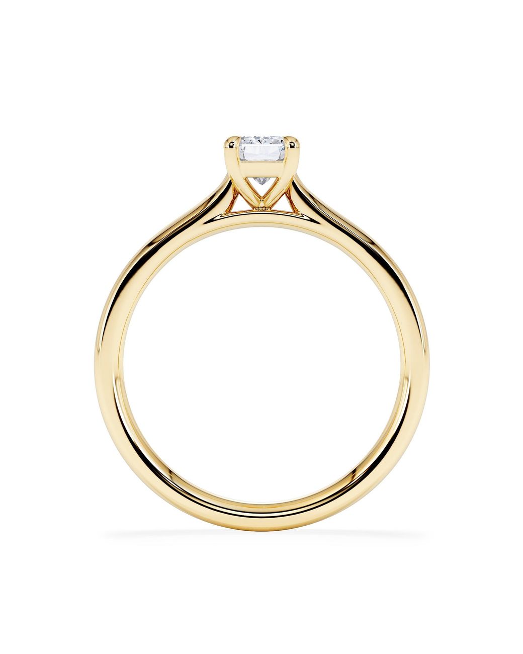The Diamond Store Metallic Amora Radiant 0.50Ct Lab Diamond Engagement Ring F/Vs1 Set